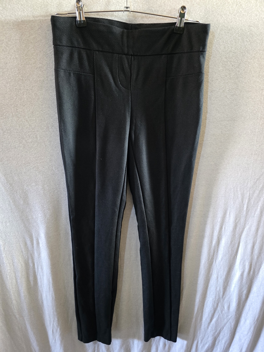 Hilary Radley Black Straight-Leg Ponte Pants